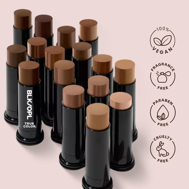 Black Opal BLK/OPL TRUE COLOR Skin Perfecting Stick Foundation SPF 15 in Suede Mocha - Hypoallergenic and Cruelty-Free - Image 3